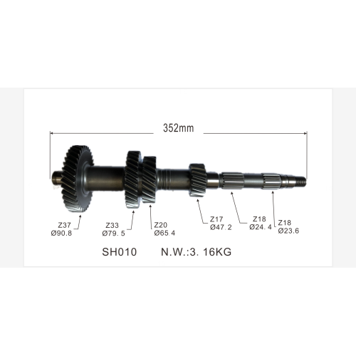 JAPANESE CARS 4JA1 MANUAL GEARBOX PARTS COUNTER SHAFT 8-94435143-1 FOR ISUZU TFR54 TFR55